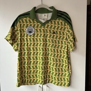 Adidas x Farm Rio Short Sleeve Shirt Jersey Womens Sz Medium JD6302 NEW